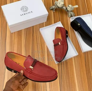 Red and Green Color Suede Corporate Shoe