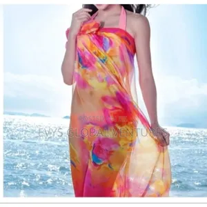 Floral Chiffon Long Beach Sarong Wrap Swimsuit Swimwear