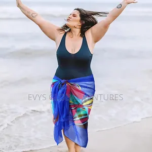 See Through Chiffon Sarong Wraps for Women Plus Size or Slim.