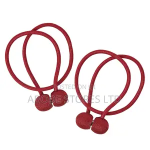 Magnetic Ball Curtain Tieback Holder Red