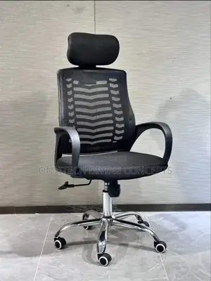 Office Net Chair With Headrest B05003