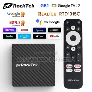 Rocktek Gb1 –Google Netflix Certified| Google Tv12 | 2gb Ram/32gb Rom