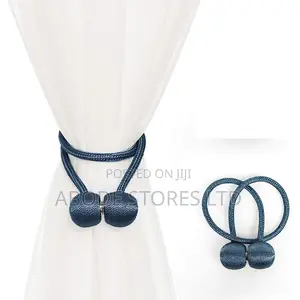 2 PCS Magnetic Ball Curtain Tieback Holder Blue