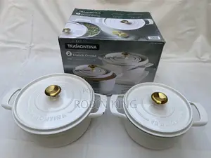 Tramontina Enamelled Cast Iron 4 Qt 6 Qt Dutch Ovens Set of Two