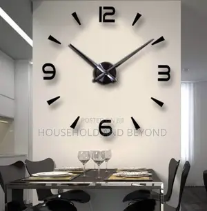 3d Diy Wall Clock Sticker Number and Nutod Spike Design