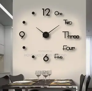 Diy 3d Wall Clock 120cm