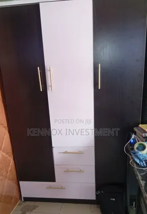 4ft by 6ft 3 Doors HDF and MBF Materials Wardrobe