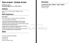 Computing IT CV