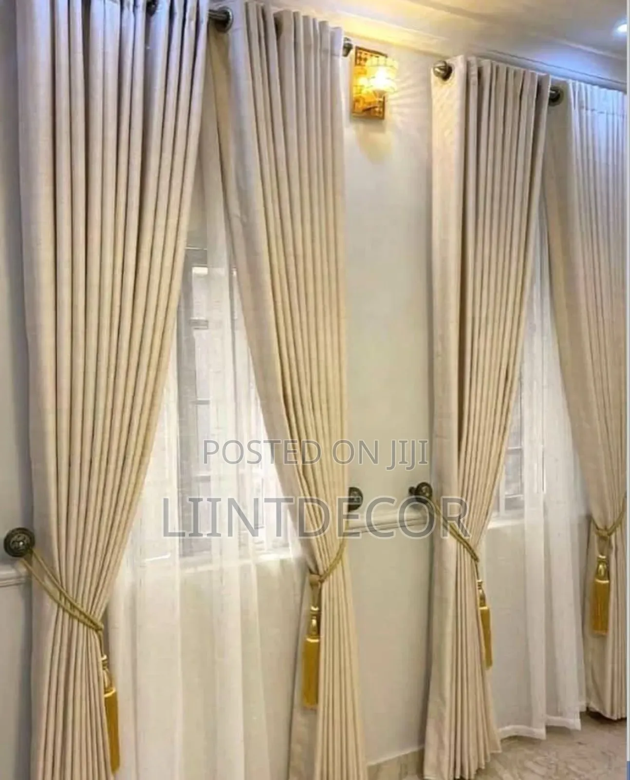 Foreign Light Color Curtains