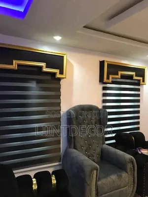 Plain Black Window Blind
