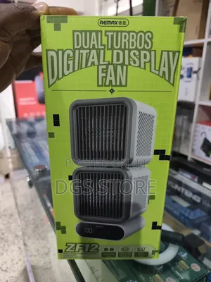 Remax Zf12 Dual Turbos Digital Display Fan