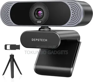 Depstech 1080p Hd Webcam With Microphone, Privacy Cover, Tripod