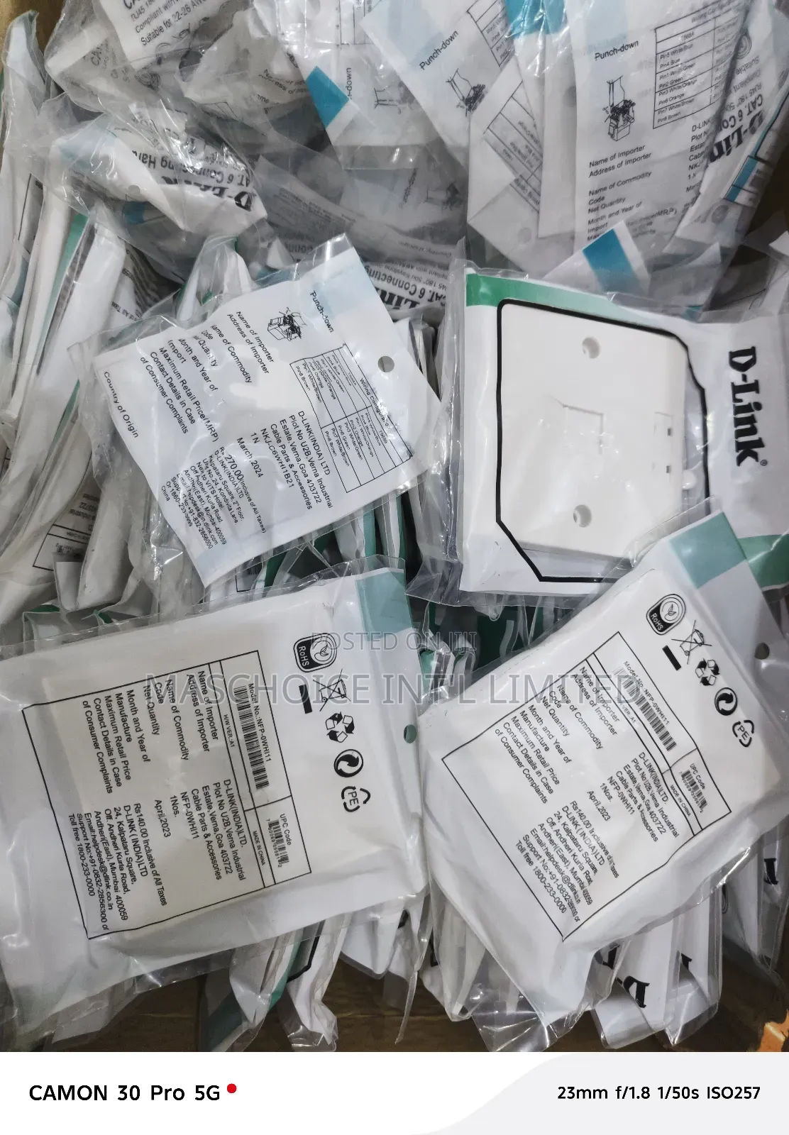 D-Link Single Face Plate + Modular Jack