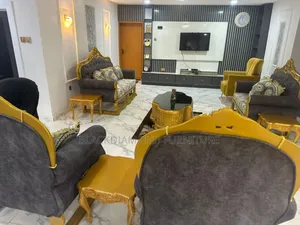 Complete Set of Royal Chair With a Centre Table and 4 Side Stool
