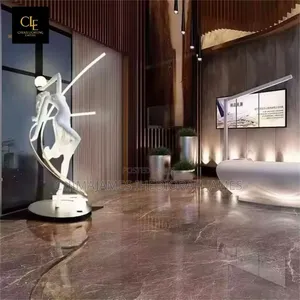 Ballet Girl Decorative Floor Lamp Ins Wind Living Room Sofa Lamp Nordi