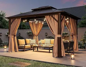 Luxury Tent Canopy, Size 10ft X 9ft. Aluminum. Gazebo Tent
