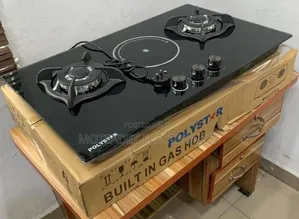 Polystar 2gas + 1hotplate Built-in Induction Hob Table Top Gas Cooker