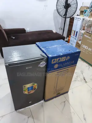 Brand New Glamstar 90l Mini Fridge – Silver Finish Stylish