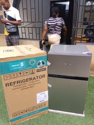 Sleek Silver Hisense 120l 120dr Double Door Refrigerator