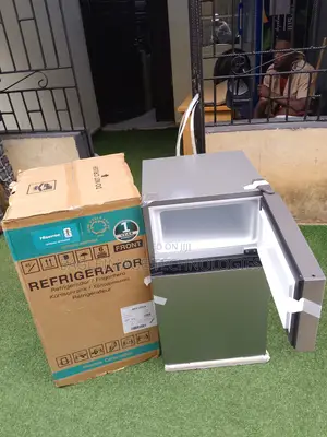 Hisense Ref120dr Silver Double Door Fridge - 70w Input