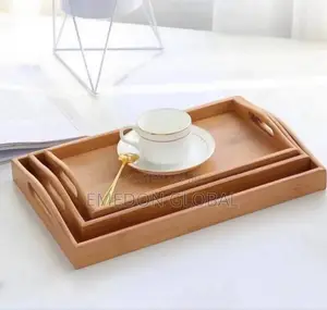 3pcs Set Wooden Tray