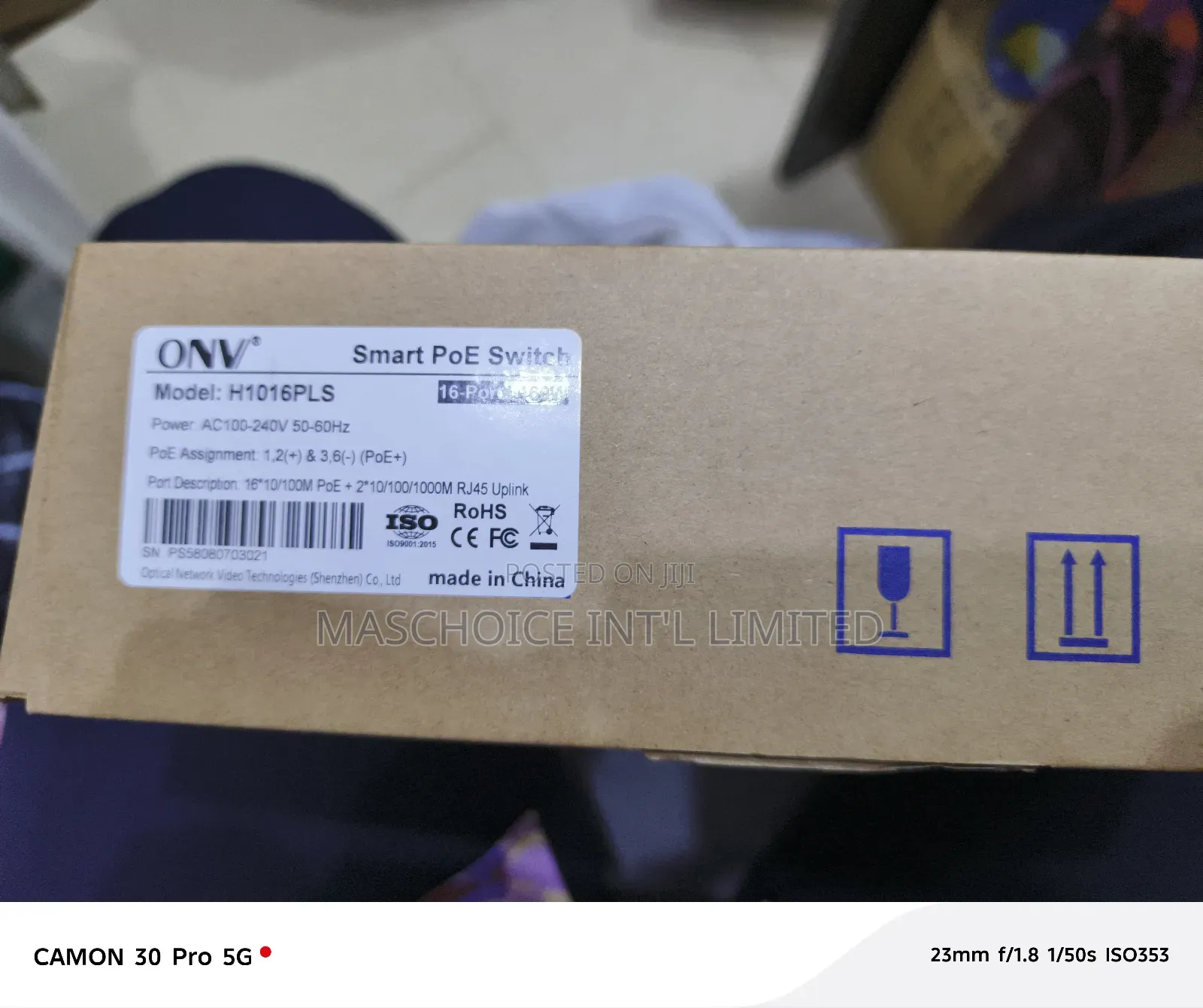 Onv 16-Port 10/100 Smart Poe