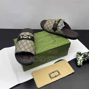 Original Gucci Leather Slippers