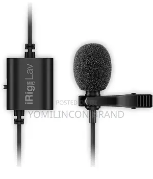 Ik Multimedia Irig Mic Lav Lapel Microphone, Omnidirectional Condenser