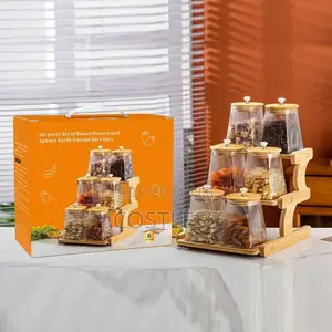Six-Piece Set of Glass Storage