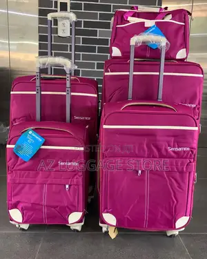 Set of 5 Fabric Quality Luggage Boxes