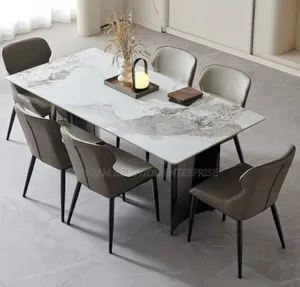 Six Seater Standard Dining Table With Chairs