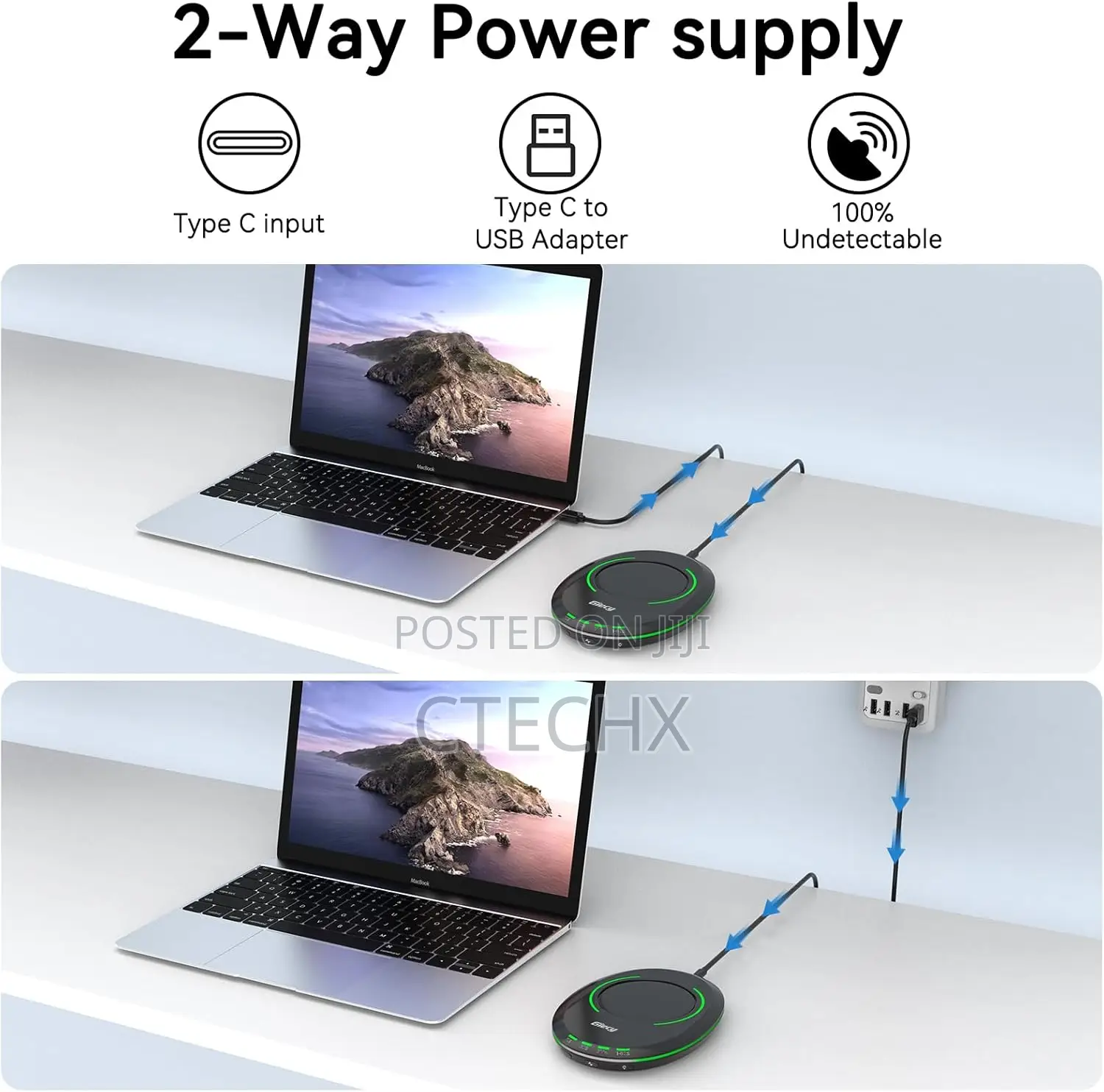 Ultra Slim Mouse Jiggler, Mouse Mover With Timer Breathing Light
