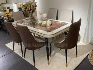 Marble Dining Table Set for Dining Room