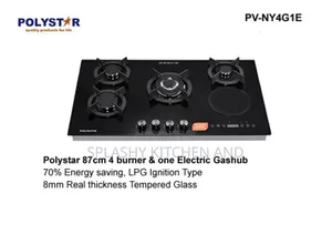 Polystar 90cm 4 Burner 1 Electric Plate Inverter Built-in Gas Hob