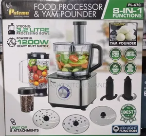 Paloma Food Processor and Yam Pounder 1200wtts 8 in 1