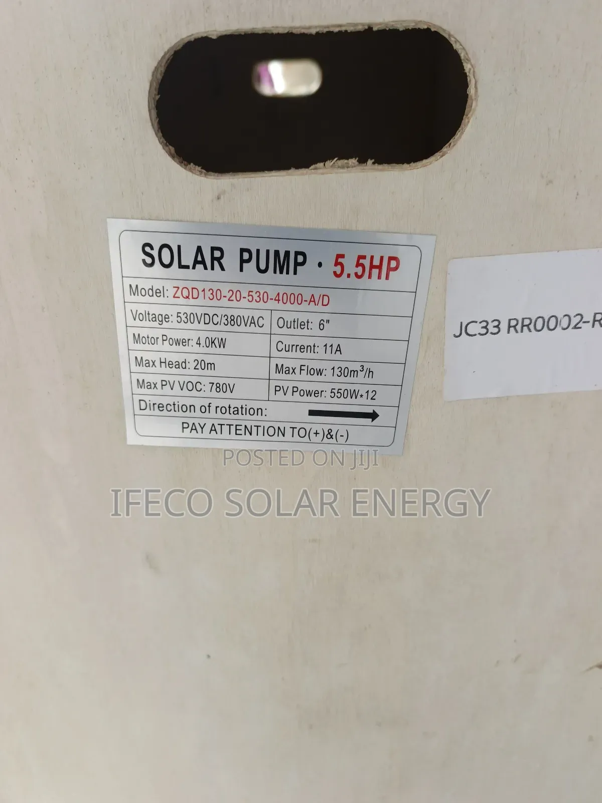 Solar Pump 5.5 Hp 6inch Ac/Dc