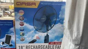 18inch Qasa Rechargeable Standing Fan With Warranty
