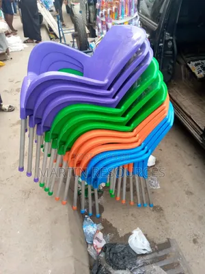 Plastic Chair With Iron Leg