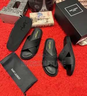 Original Italian Saint Laurent Sandals Available in Store