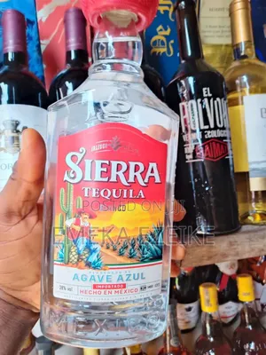 Sierra Tequila Blanco. Carton of 12 Bottle