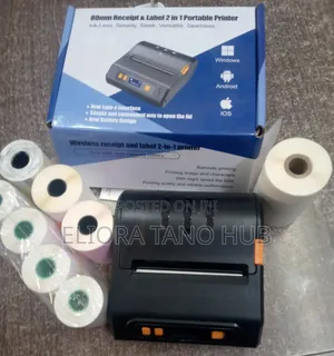 2 In 1 58mm, 80mm Wireless Receipt And Label Printer