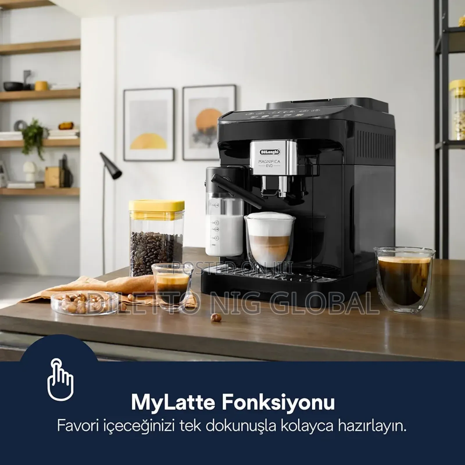 De'longhi Bean to Cup Coffee Automatic Machine Magnifica Evo
