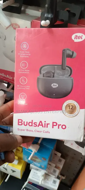 Itel Buds-Air Call Noise Cancellation Enc Wireless Ear-Buds Black
