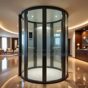 Curved Glass Home Elevator Lift
