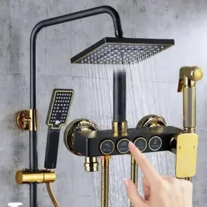 Quality Gold and Black Shower Mixer