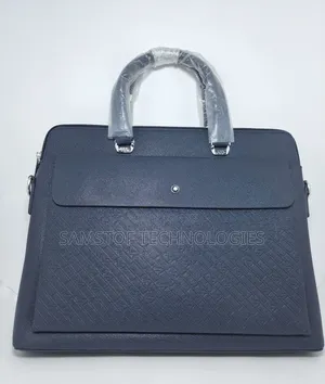 Mont Blanc Platinum Leather Bag