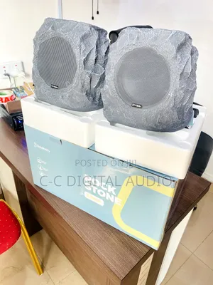 Pair of Solar Rock Outdoor Speaker