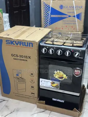 Skyrun 3-Gas Cooker With Electric Option (Gcs-3g1e/X)