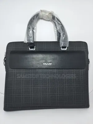Prada Faux Leather Laptop Bag