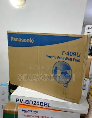 Neat Panasonic Electric Fan F-409u (Wall Fit Design)